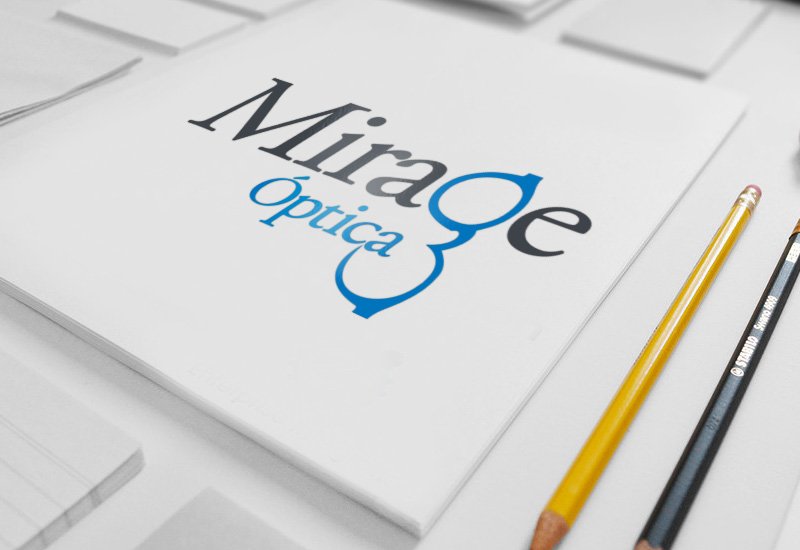 Logotipo Mirage Óptica