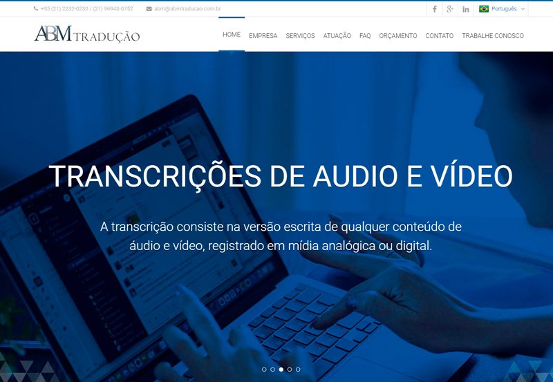 Site ABM Tradução
